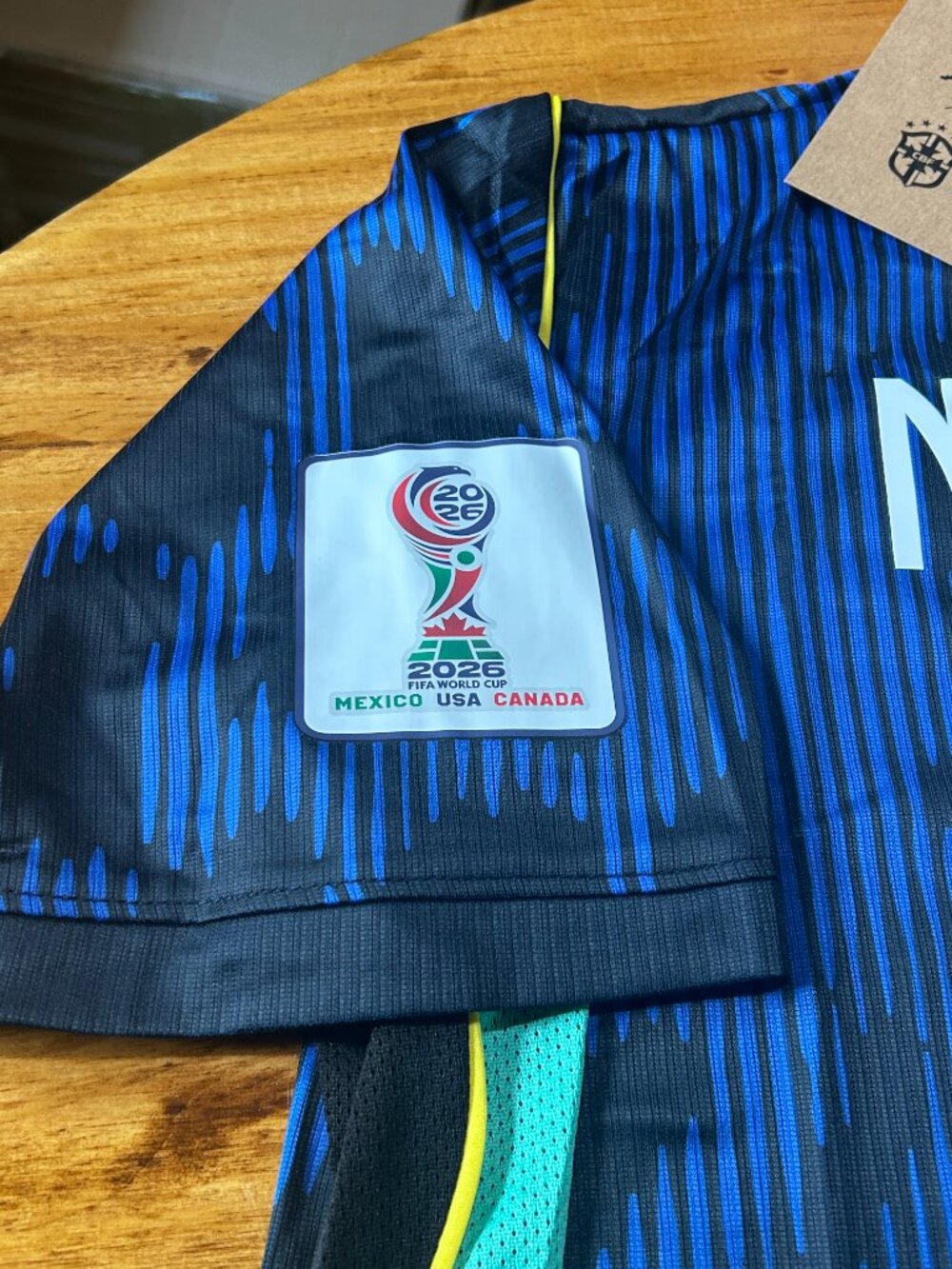Neymar Jr #10 World Cup Soccer Jersey brazil Blue Men's Sizes - Picture 4 of 12